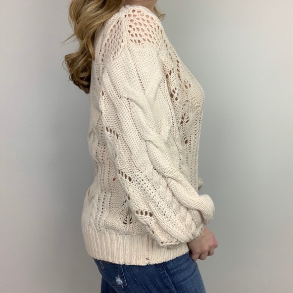 Cuddle Season Off The Shoulder Cable Knit Sweater - Picture 5 of 8